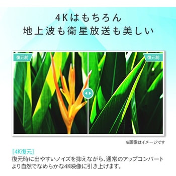 スピーカー構成フルレンジ×2【美品】4K液晶テレビ　Hisense 43型　43E65G