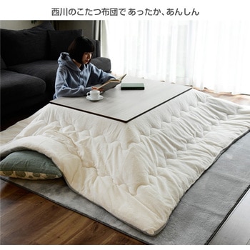 EYC-10575(BK/MBR)+AP10010486Y3 こたつ&こたつ掛け布団セット 長方形