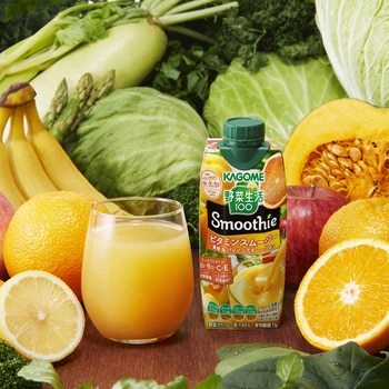 野菜生活ビタミンスムージー黄桃&バレンシアオレンジMix 330mL カゴメ