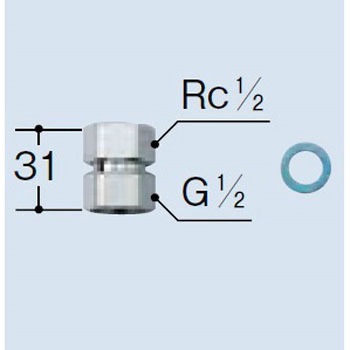 電気温水器用 自動水栓接続継手 INAX(LIXIL)