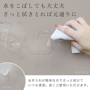 マウス操作も可能 耐久性・耐熱性・耐水性に優れたデスクマット MOTTERU