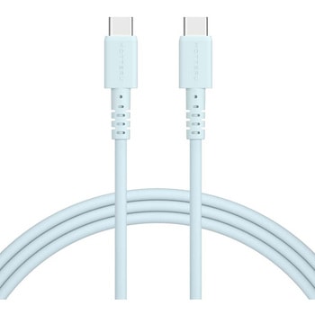 しなやかで絡まない シリコンケーブル 急速充電 データ転送対応 USB-C to USB-C MOTTERU
