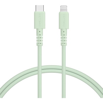 しなやかで絡まない シリコンケーブル 急速充電 データ転送対応 Apple MFi認証品 USB-C to Lightning MOTTERU