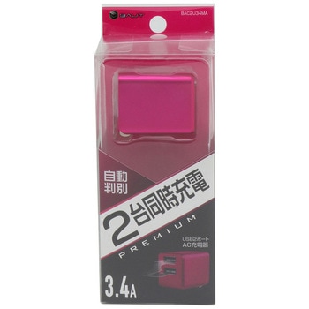 PREMIUM USB2ポートAC3.4A BAUT