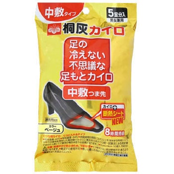 不思議な足元カイロ中敷つま先 桐灰