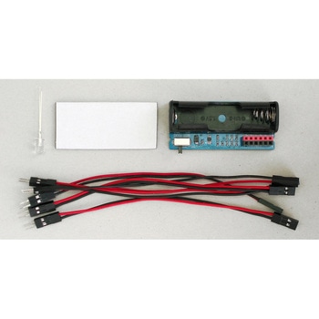 LEDを光らせるための電池ボックス エレキット
