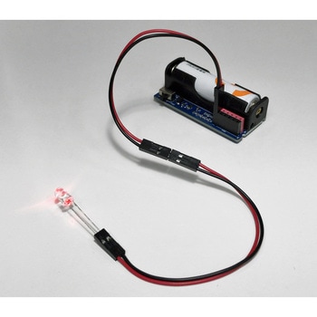 LEDを光らせるための電池ボックス エレキット