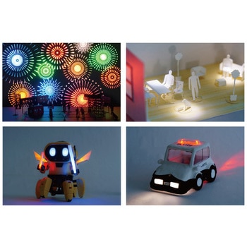 LEDを光らせるための電池ボックス エレキット
