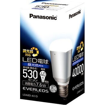 【新品、本物、当店在庫だから安心】 LDA8D-A1D LED E26口金下向きタイプ 1個 Panasonic(パナソニック 蛍光灯・電球