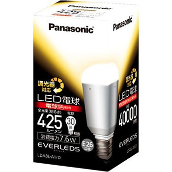 LDA8L-A1D LED E26口金下向きタイプ 1個 Panasonic(パナソニック