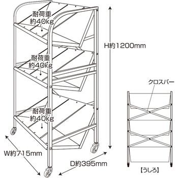 高耐荷重傾斜ファイルワゴン TKM