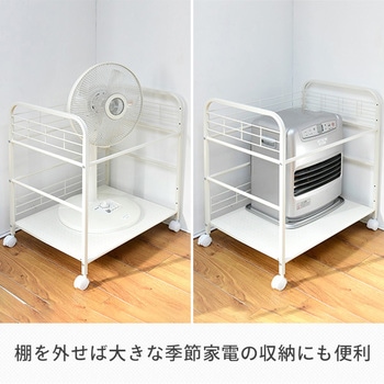 押入れ収納ラック 2段 キャスター付き YAMAZEN(山善)