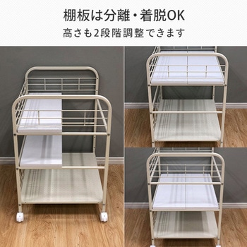 押入れ収納ラック 2段 キャスター付き YAMAZEN(山善)