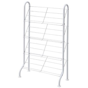 SR-544R(MWH) 省スペース シューズラック YAMAZEN(山善) 75953719