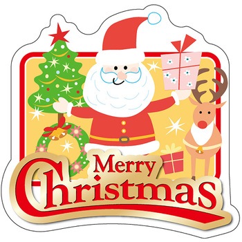 食品表示ラベル シール(クリスマス) ササガワ
