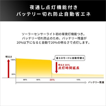 5W×2灯フリーアーム式LEDソーラーセンサーライト ホームテイスト