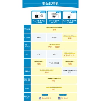 SC-BF43 SecuSTATION パンチルトネットワークカメラ APモード搭載 1台