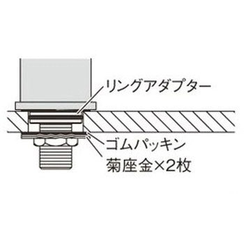 単水栓取付アダプター カクダイ