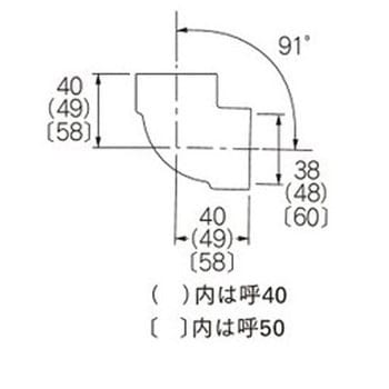 400-203-40 目皿つき排水用エルボ 1個 カクダイ 【通販サイトMonotaRO】