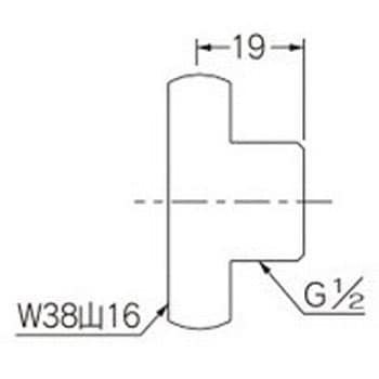 407-206 フラッシュバルブ給水ネジアダプター 1個 カクダイ 【通販