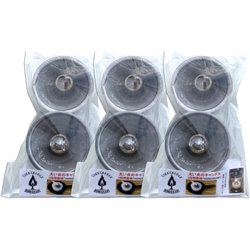 6300021896 太い炎のキャンドル 1セット(6個) HONOAKARI 【通販