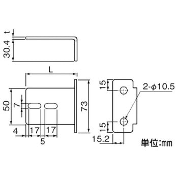 壁直付けベース金具 因幡電工