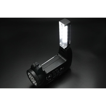 ソーラー/乾電池/充電池式手回し充電ラジオライト STAR&LIGHT