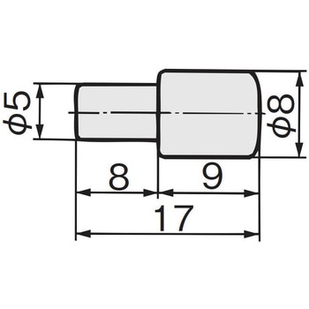 アトム差込棚ダボ 5X8X17 アトムリビンテック