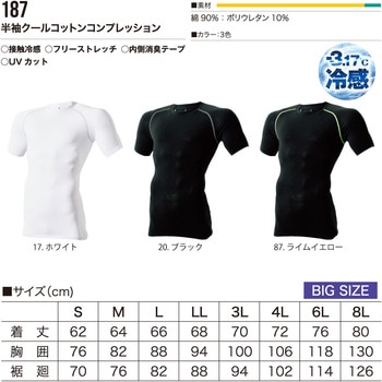 半袖クールコットンコンプレッション 村上被服