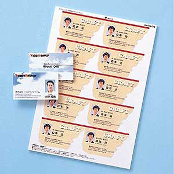 カラーレーザー用名刺 サンワサプライ