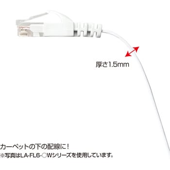 カテゴリ6フラットLANケーブル サンワサプライ