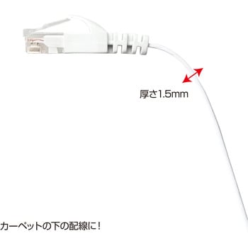 カテゴリ6フラットLANケーブル サンワサプライ