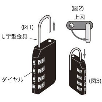 SLE-5L eセキュリティ(ダイヤル錠、小・4桁) サンワサプライ 1個 SLE