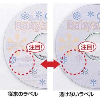 インクジェット透けないCDラベル サンワサプライ