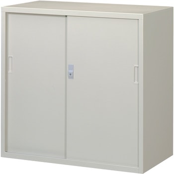一般書庫 D515 ニューグレー色 3×3深型引違書庫 ノーブランド