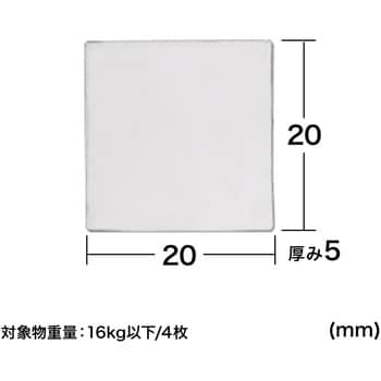 QL-76CL 透明両面粘着ゴム 1個 サンワサプライ 【通販サイトMonotaRO】