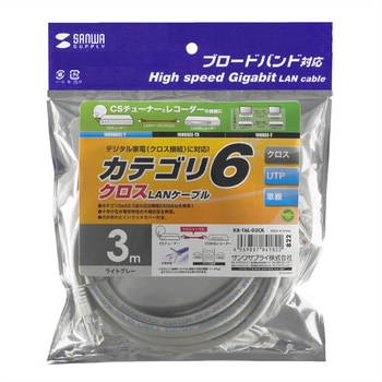 カテゴリ6UTPクロスケーブル サンワサプライ