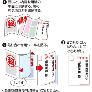 マルチタイプシークレットはがき サンワサプライ