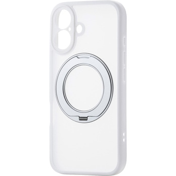 iPhone 16 ケース ハイブリッド 衝撃吸収 MAGKEEP 磁力吸着ワイヤレス充電対応 回転式スタンド付 エレコム