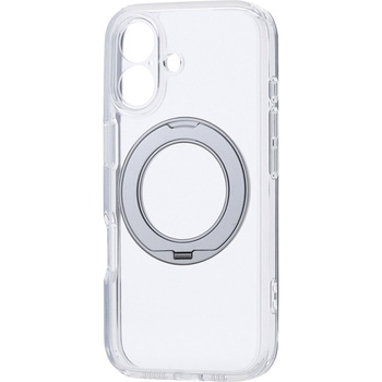 iPhone 17 ケース ハイブリッド 衝撃吸収 MAGKEEP 磁力吸着ワイヤレス充電対応 回転式スタンド付 エレコム