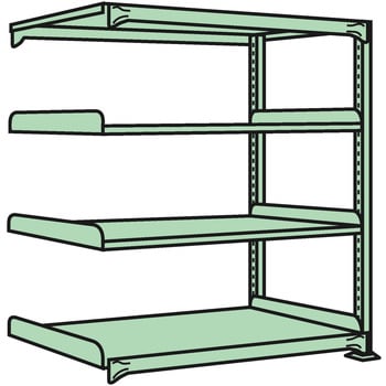 中量棚(グリーン) NL型連結300kg サカエ 軽・中量棚本体(連結) 【通販