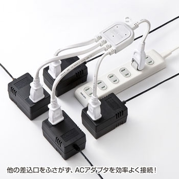 ACアダプタ専用電源延長コード サンワサプライ
