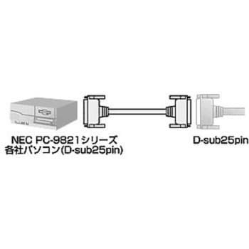 まとめ) サンワサプライ RS-232Cケーブル延長用 D-Sub9pinオス-メス