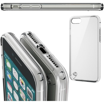 iPhone SE 第3世代/SE 第2世代/8/7 用 ケース カバー ハイブリッド 衝撃吸収 エレコム