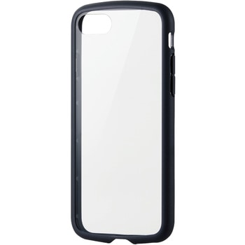 iPhone SE 第3世代/SE 第2世代/8/7 用 ケース カバー ハイブリッド 背面ガラス TOUGH SLIM LITE 耐衝撃 エレコム