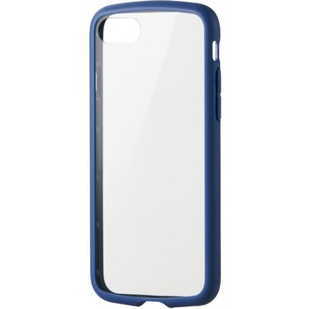 iPhone SE 第3世代/SE 第2世代/8/7 用 ケース カバー ハイブリッド 背面ガラス TOUGH SLIM LITE 耐衝撃 エレコム