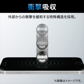 iPhone SE 第3世代/SE 第2世代/8/7/6s/6 用 フィルム 衝撃吸収 高透明 指紋防止 エアーレス エレコム