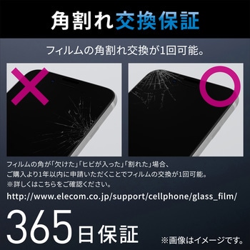 iPhone SE 第3世代/SE 第2世代/8/7/6s/6 用 ガラスフィルム フレーム付 フルカバー ゴリラ 0.21mm 硬度10H エレコム