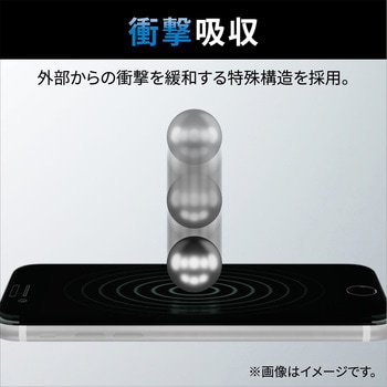 iPhone SE 第3世代/SE 第2世代/8/7/6s/6 用 フィルム 衝撃吸収 反射防止 指紋軽減 エアーレス エレコム