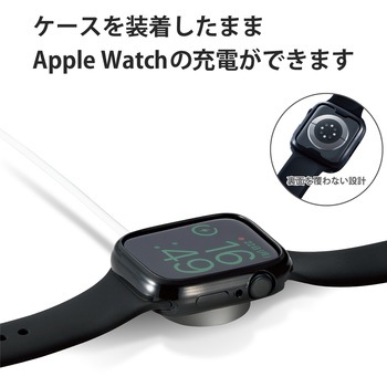 アップルウォッチ 保護ケース バンパー Series 7 [ 45mm ] 側面保護 ソフト TPU 耐衝撃 傷防止 エレコム
